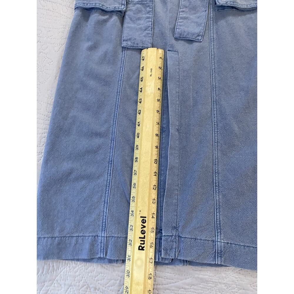 NWT Free People Sz 4 Blueberry Pie Catch Feelings Linen Blend Midi Skirt - Picture 15 of 16